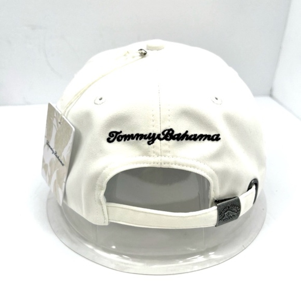 TOMMY BAHAMA CAP HAT, WHITE, BAJA MARGARITA RECIPE INSIDE, LOGO IS EMBROIDERED - Picture 3 of 13